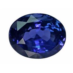Natural Vivid Blue Sapphire 4.24 Carats -FL / Certified