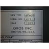 Image 8 : Grob Vertical Band Saw Model 4V-18