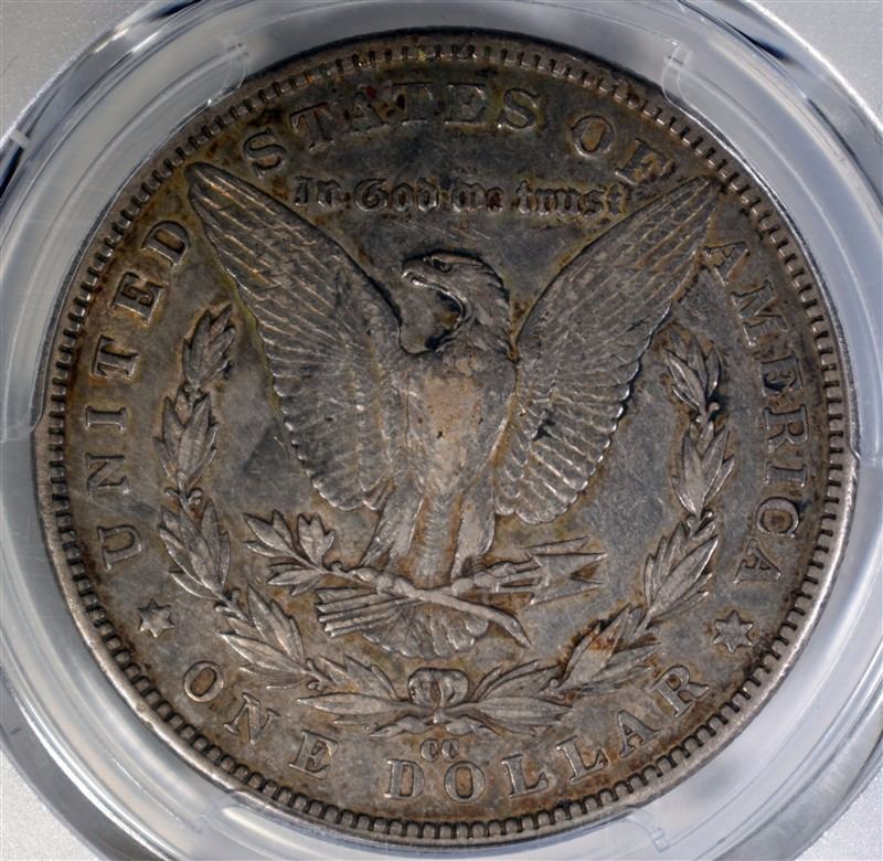 1889CC SILVER DOLLAR PCGS XF 40 RARE, KEY COIN GRADES XF/AU 45