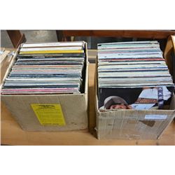 TWO BOXES OF RECORDS