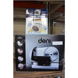 DENI ELECTRIC FOOD SLICER AND PORTABLE CAN OPENER