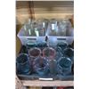 Image 1 : THREE TOTES OF GLASS VASES