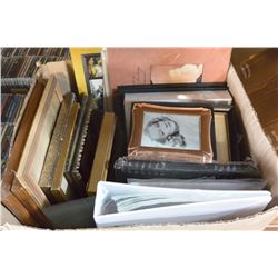 BOX OF NEW PHOTO ALBUMS & FRAMES ETC.