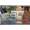 Image 1 : BOX OF LARGER FRAMED PICTURES