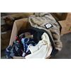 Image 1 : BOX OF TIES AND BOX OF CLOTHING