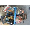 Image 1 : BOX OF VINTAGE COLLECTIBLES AND MASKS