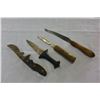 Image 1 : FOUR HANDMADE KNIVES