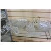 Image 1 : LOT OF CRYSTAL SERVING PIECES AND ANIMAL FIGURES
