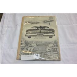 TWO VINTAGE CAR POSTERS