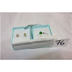 DINNER RING AND EARRINGS