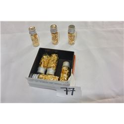 LOT OF VIALS OF GOLD FLAKE