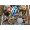 Image 1 : TWO TRAYS OF COLLECTIBLES AND VINTAGE BOTTLES