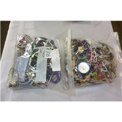 TWO BAGS OF JEWELLRY
