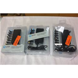 3 UNIVERSAL LAPTOP CHARGING KITS