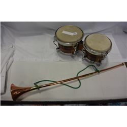 BONGO DRUM AND TRUMPET