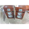 Image 2 : PAIR OF AERO SPEAKERS AND METAL DVD RACK