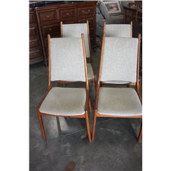 4 TEAK CHAIRS