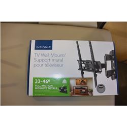 AS NEW 33-46" FULL MOTION TV WALL MOUNT COMPLETE IN BOX