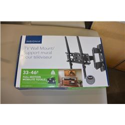 AS NEW 33-46" FULL MOTION TV WALL MOUNT COMPLETE IN BOX
