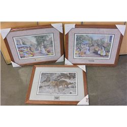 THREE SIGNED LIMITED EDITION PRINTS