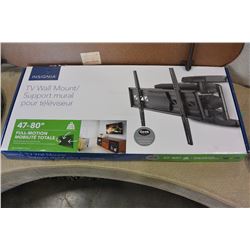 AS NEW 47-80" FULL MOTION TV WALL MOUNT COMPLETE IN BOX