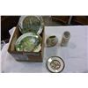 Image 1 : SET OF ROYAL WORCESTOR COLLECTOR PLATES AND THREE CHOKIN PIECES