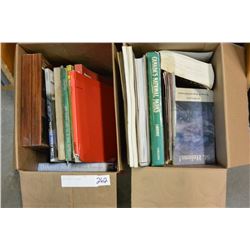TWO BOXES OF BOOKS
