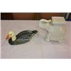 Image 1 : DECORATIVE ELEPHANT AND DUCK DECOY