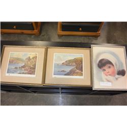 2 ENGRAVINGS & PORTRAIT
