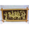 Image 1 : VINTAGE WOOD FRAMED TAPESTRY