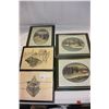 Image 1 : SET OF THREE WINTER PRINTS AND TWO FISHING PRINTS