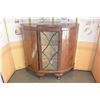 Image 1 : ANTIQUE GLASS FRONT DISPLAY CABINET