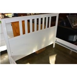 WHITE QUEENSIZE BED FRAME