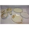 Image 2 : SHAKESPEARES SONET LIDDED CASSEROLES AND GRAVY AND VINTAGE SERVING PLATTERS