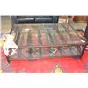 Image 1 : LARGE INDUSTRIAL MODERN TWO TIER GLASS COFFEE TABLE