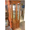 Image 1 : WALNUT 2-DOOR DISPLAY CABINET
