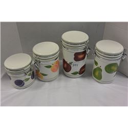 4 PIECE CANNISTER SET