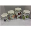 Image 1 : 4 PIECE CANNISTER SET