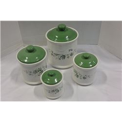 4 PIECE CANNISTER SET