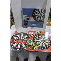 3 DART BOARDS & 1 DART PACK