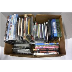 BOX OF MOVIES AND CDS