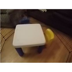 CHILDS TALBE & 2 CHAIRS - "LITTLE TIKES"