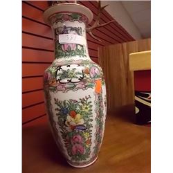 HAND CRAFTED PAINTED VASE - 10 ½"