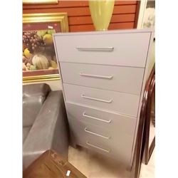 NEW HIGH BOY DRESSER - 6 DRAWER - GREY