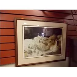 VINTAGE PICTURE - LADY SLEEPING
