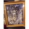Image 1 : FRAMED PICTURE - WOLF - SIGNED