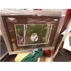 FRAMED PRINT - OWL - KEITH FOCANK - ESTIMATED GALLERY PRICE $525