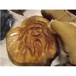 BIRD'S EYE MAPLEUNIQUE HAND CRAFTED CHAIN SAW CARVING - BIRD'S EYE MAPLE - TREE SPIRIT 19"x19"