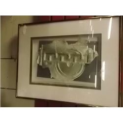 PICTURE - 3D GOLD FOIL INLAYED ABSTRACT