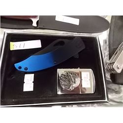 NEW FOLDING KNIFE (3" BLADE)  WITH LIGHTER (EAGLE)